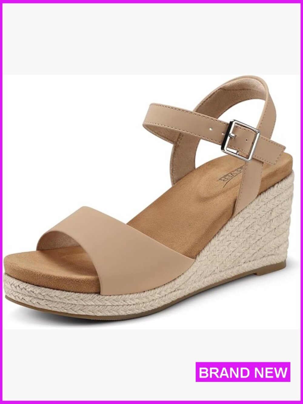 Wedge Platform Sandals Espadrille Dressy Comfortable Summer Open Toe Ankle